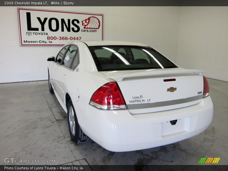 White / Ebony 2009 Chevrolet Impala LT