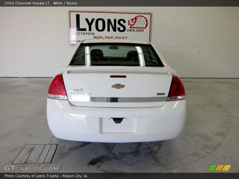 White / Ebony 2009 Chevrolet Impala LT