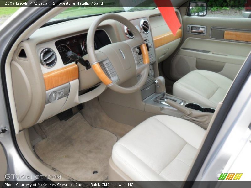 Smokestone Metallic / Sand 2009 Lincoln MKZ Sedan