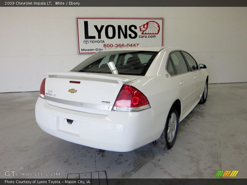 White / Ebony 2009 Chevrolet Impala LT