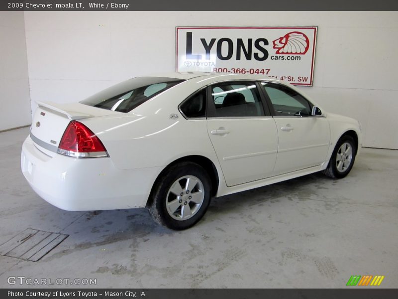 White / Ebony 2009 Chevrolet Impala LT