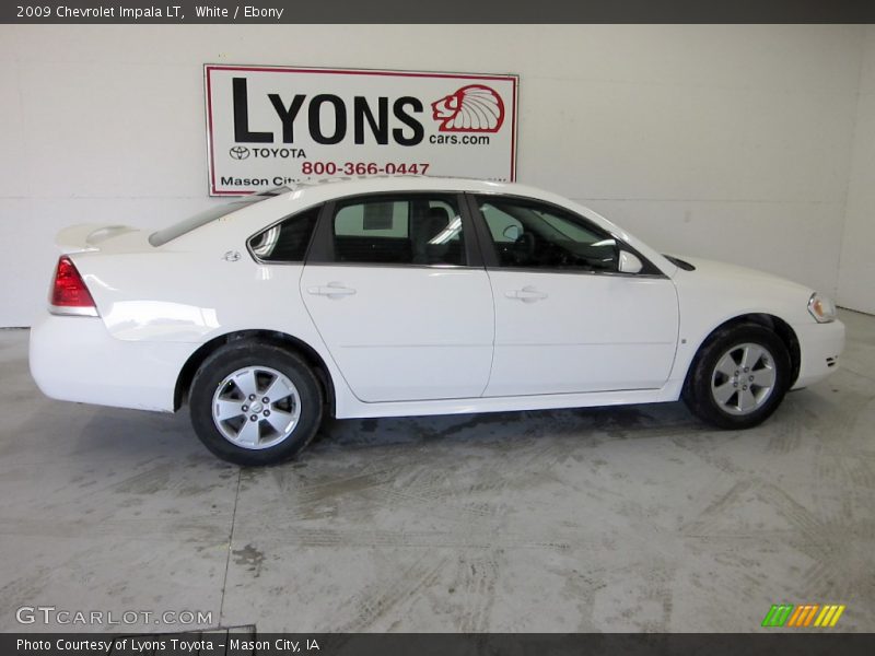 White / Ebony 2009 Chevrolet Impala LT