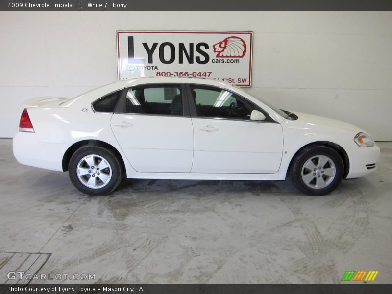 White / Ebony 2009 Chevrolet Impala LT