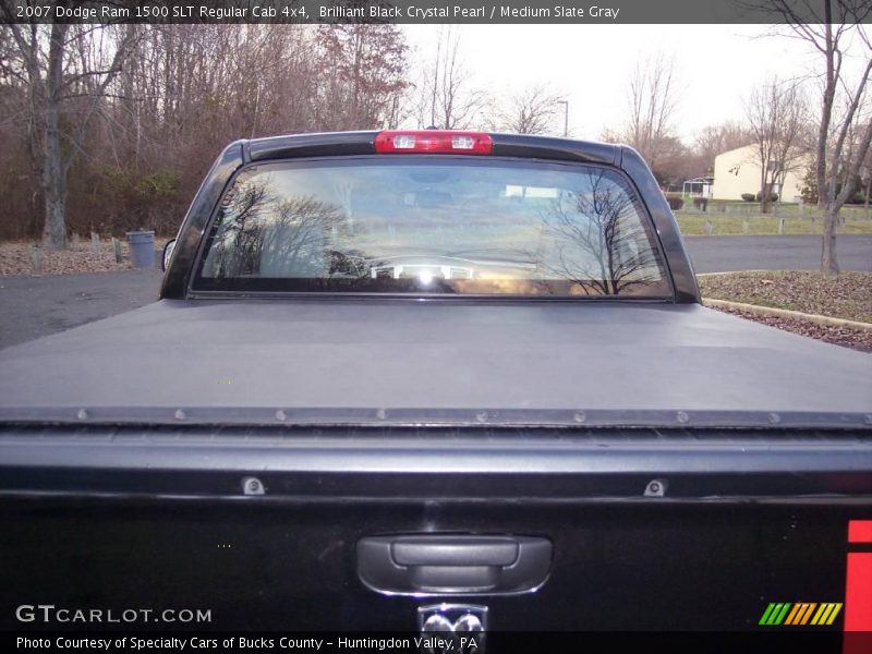 Brilliant Black Crystal Pearl / Medium Slate Gray 2007 Dodge Ram 1500 SLT Regular Cab 4x4