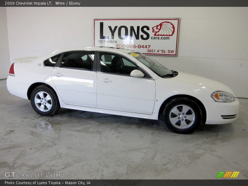 White / Ebony 2009 Chevrolet Impala LT