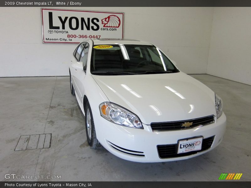 White / Ebony 2009 Chevrolet Impala LT