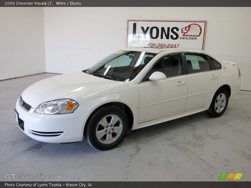 White / Ebony 2009 Chevrolet Impala LT