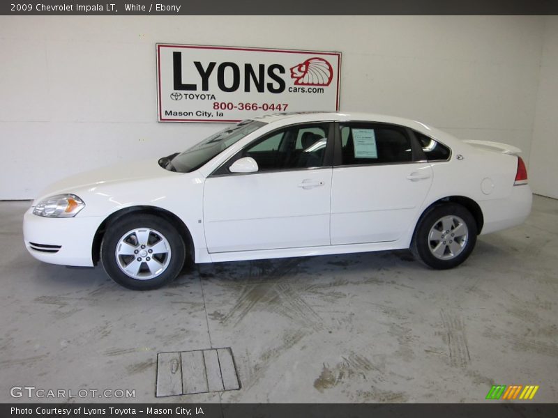 White / Ebony 2009 Chevrolet Impala LT