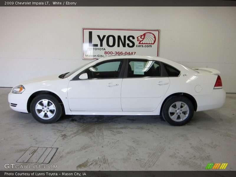 White / Ebony 2009 Chevrolet Impala LT