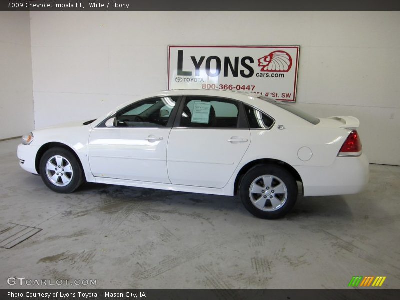 White / Ebony 2009 Chevrolet Impala LT