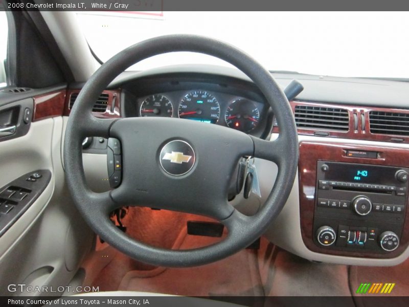 White / Gray 2008 Chevrolet Impala LT
