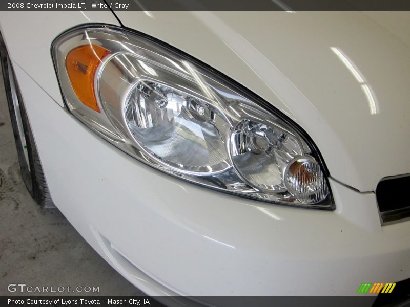 White / Gray 2008 Chevrolet Impala LT