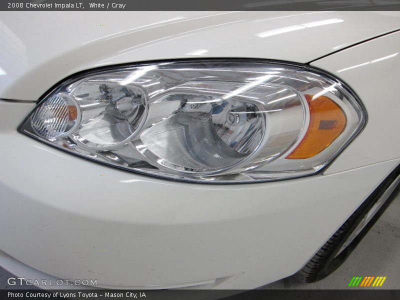 White / Gray 2008 Chevrolet Impala LT