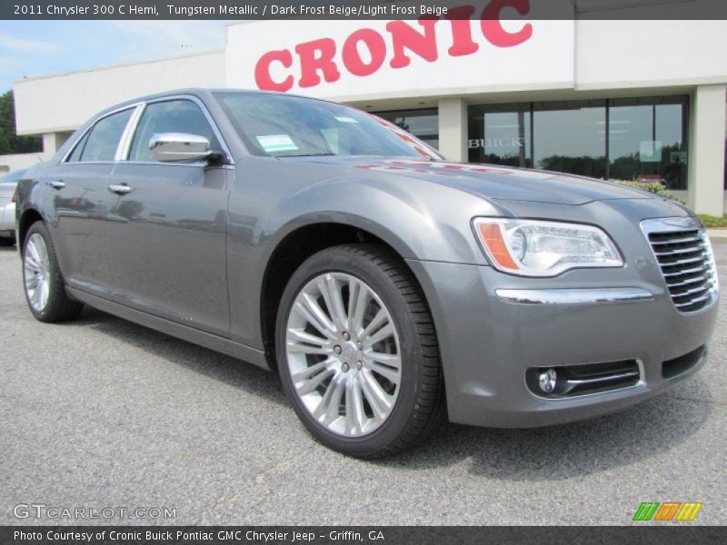 Tungsten Metallic / Dark Frost Beige/Light Frost Beige 2011 Chrysler 300 C Hemi