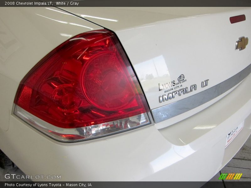 White / Gray 2008 Chevrolet Impala LT