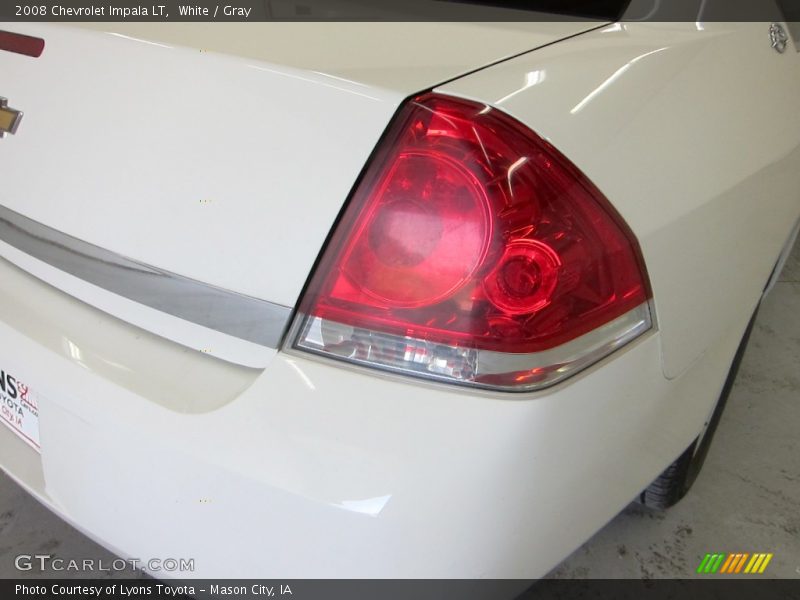 White / Gray 2008 Chevrolet Impala LT