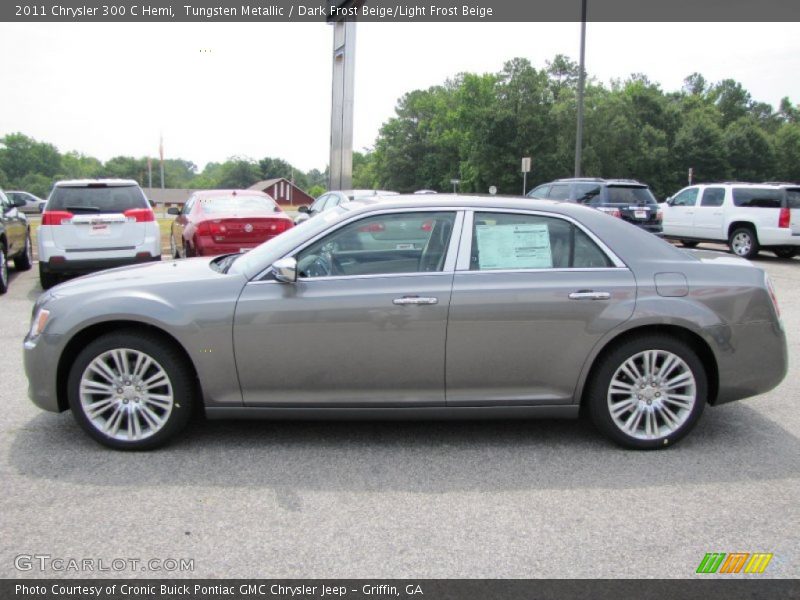 Tungsten Metallic / Dark Frost Beige/Light Frost Beige 2011 Chrysler 300 C Hemi