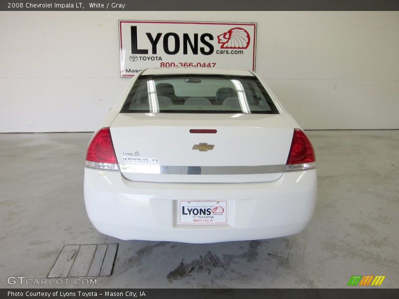 White / Gray 2008 Chevrolet Impala LT