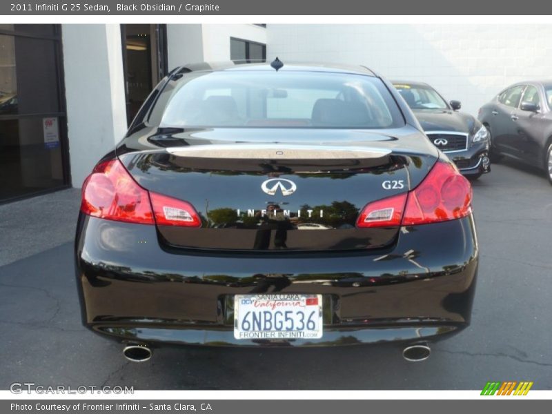 Black Obsidian / Graphite 2011 Infiniti G 25 Sedan