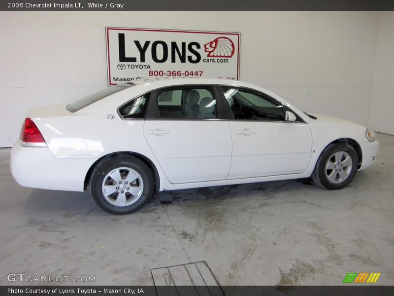 White / Gray 2008 Chevrolet Impala LT