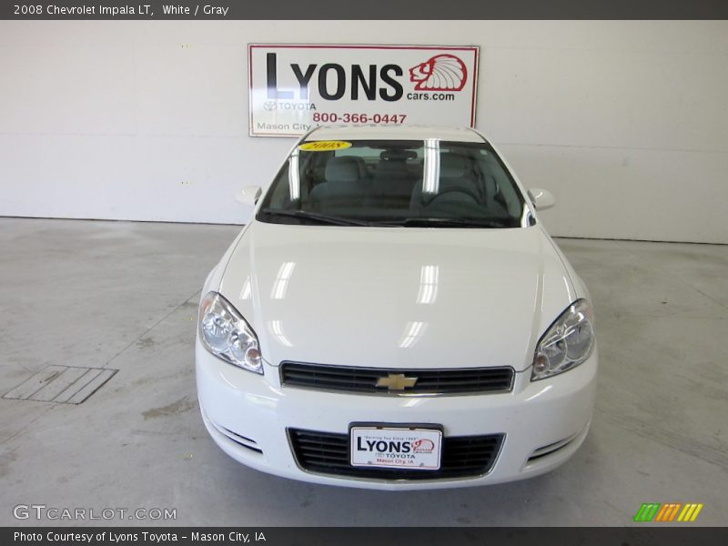 White / Gray 2008 Chevrolet Impala LT