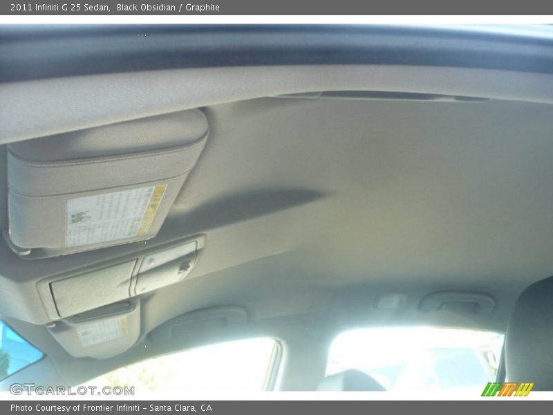 Black Obsidian / Graphite 2011 Infiniti G 25 Sedan