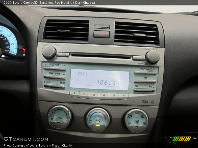 Barcelona Red Metallic / Dark Charcoal 2007 Toyota Camry SE