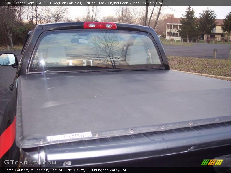 Brilliant Black Crystal Pearl / Medium Slate Gray 2007 Dodge Ram 1500 SLT Regular Cab 4x4