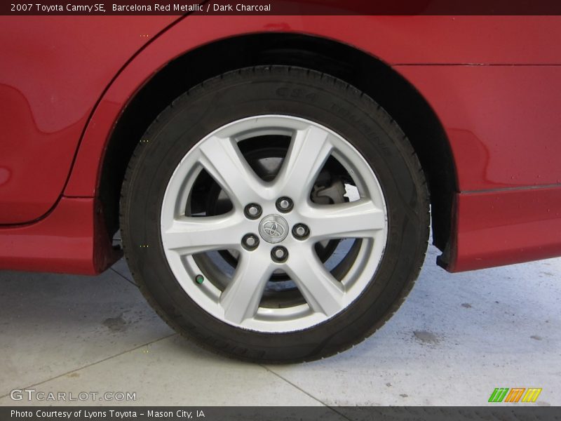 Barcelona Red Metallic / Dark Charcoal 2007 Toyota Camry SE