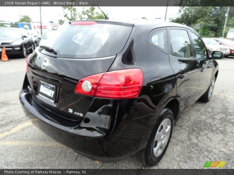 Wicked Black / Black 2008 Nissan Rogue S AWD