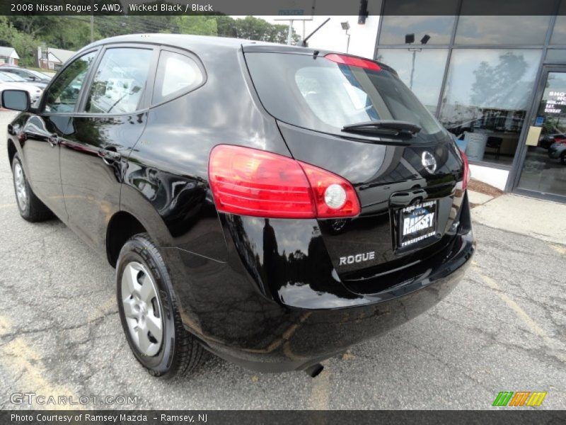 Wicked Black / Black 2008 Nissan Rogue S AWD