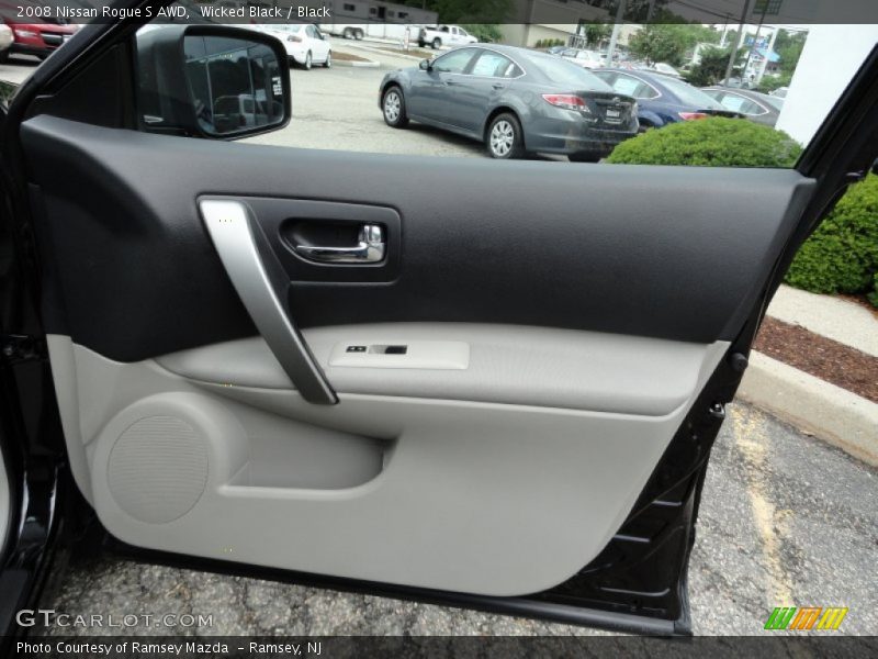 Wicked Black / Black 2008 Nissan Rogue S AWD