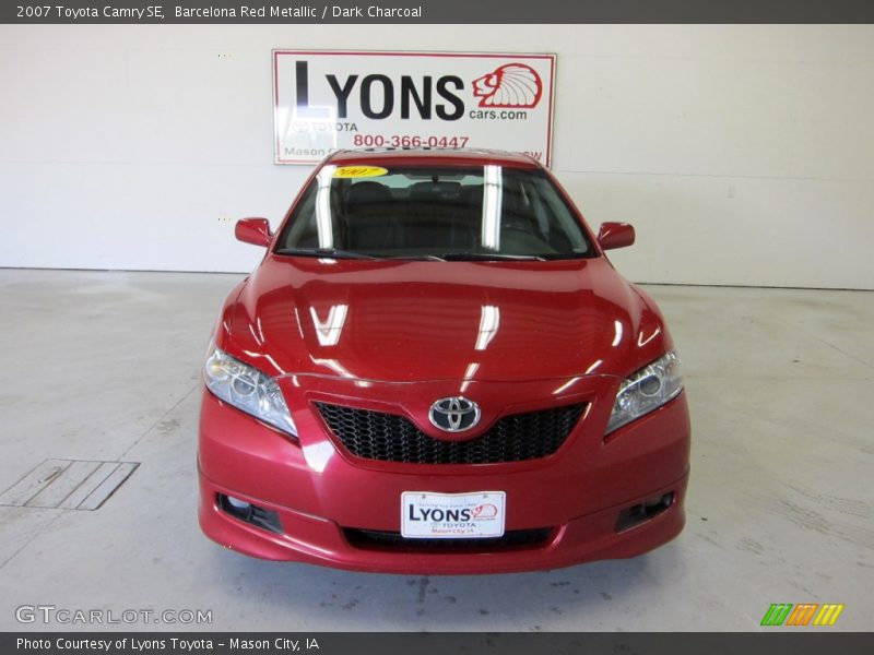 Barcelona Red Metallic / Dark Charcoal 2007 Toyota Camry SE
