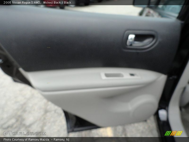 Wicked Black / Black 2008 Nissan Rogue S AWD