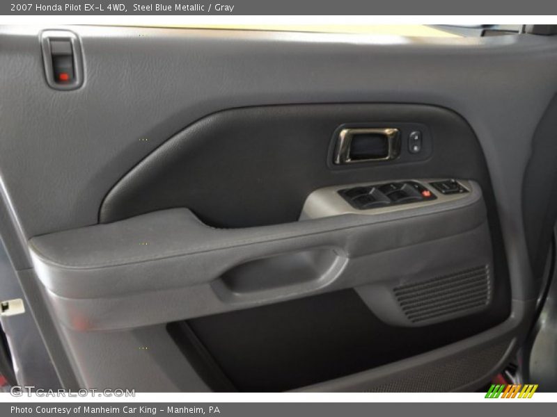 Steel Blue Metallic / Gray 2007 Honda Pilot EX-L 4WD