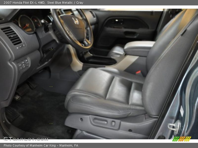 Steel Blue Metallic / Gray 2007 Honda Pilot EX-L 4WD