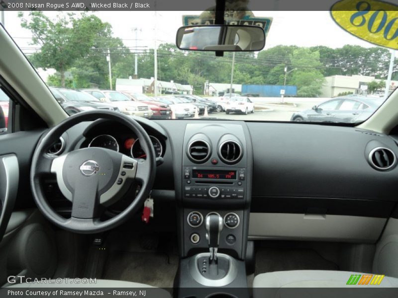 Wicked Black / Black 2008 Nissan Rogue S AWD