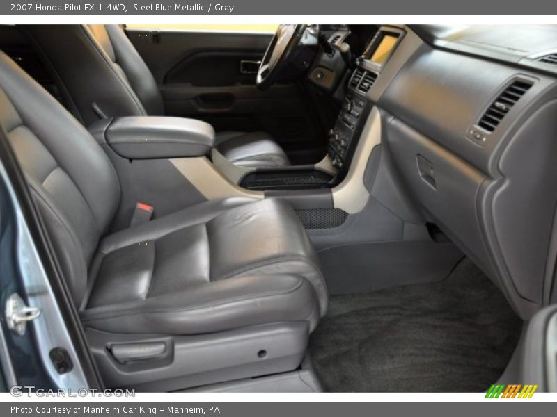 Steel Blue Metallic / Gray 2007 Honda Pilot EX-L 4WD