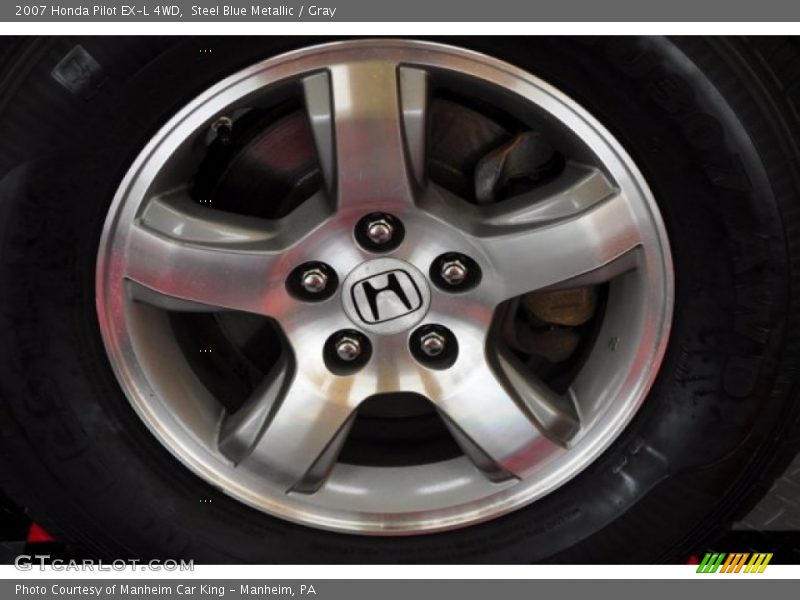 Steel Blue Metallic / Gray 2007 Honda Pilot EX-L 4WD