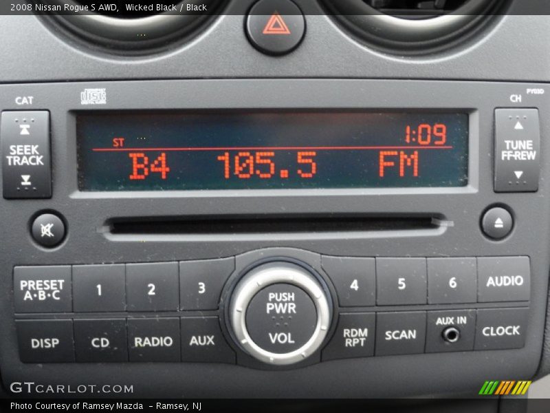 Wicked Black / Black 2008 Nissan Rogue S AWD