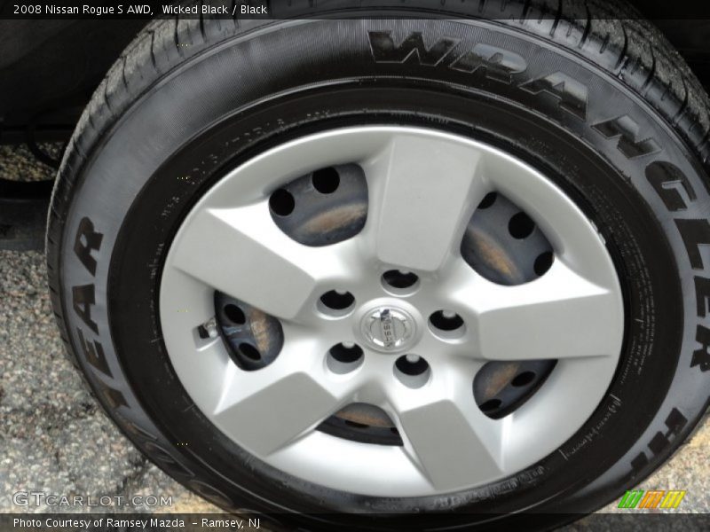 Wicked Black / Black 2008 Nissan Rogue S AWD
