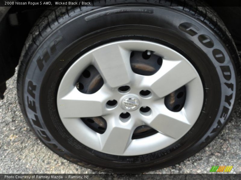 Wicked Black / Black 2008 Nissan Rogue S AWD