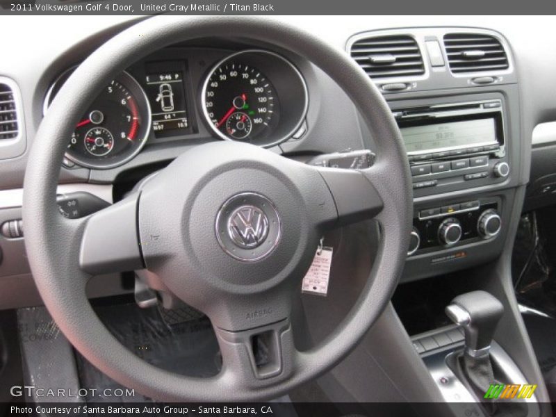 United Gray Metallic / Titan Black 2011 Volkswagen Golf 4 Door