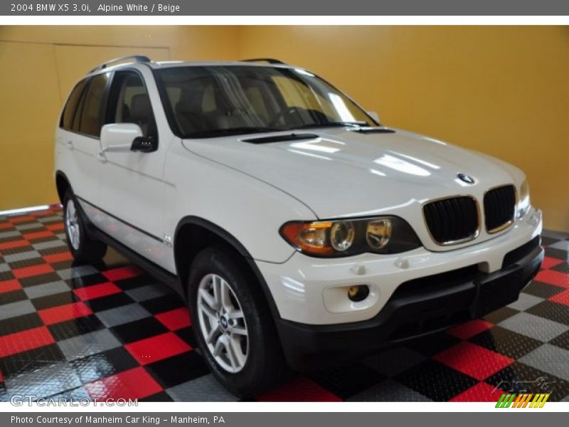 Alpine White / Beige 2004 BMW X5 3.0i