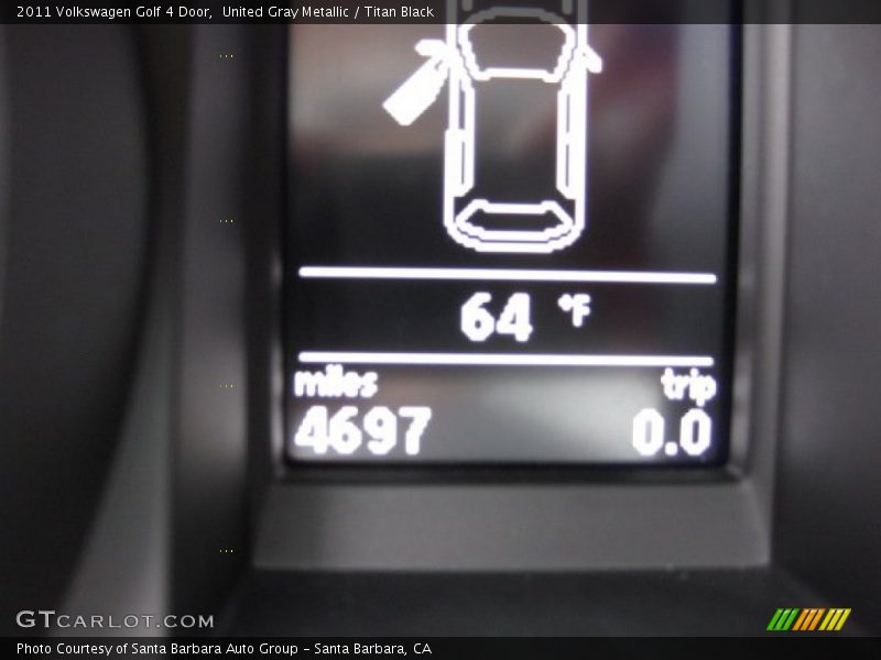 United Gray Metallic / Titan Black 2011 Volkswagen Golf 4 Door