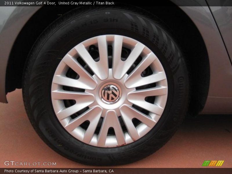United Gray Metallic / Titan Black 2011 Volkswagen Golf 4 Door