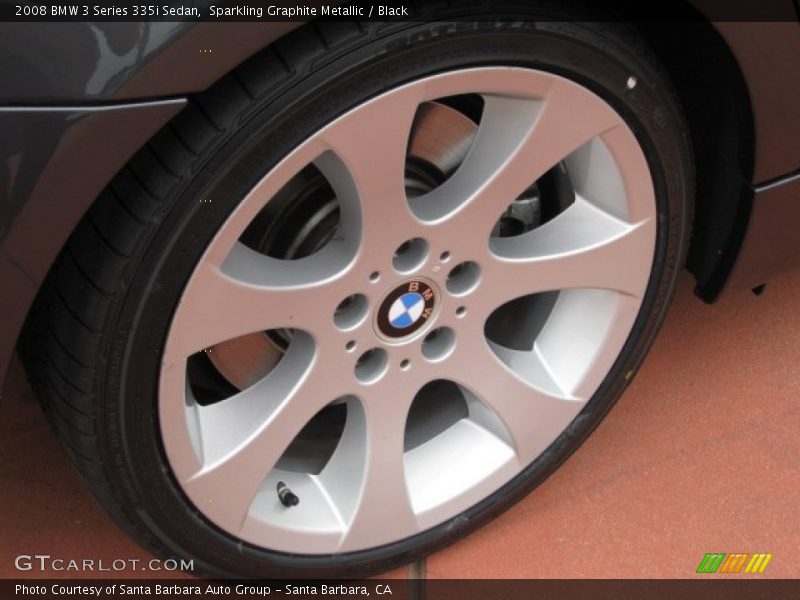 Sparkling Graphite Metallic / Black 2008 BMW 3 Series 335i Sedan