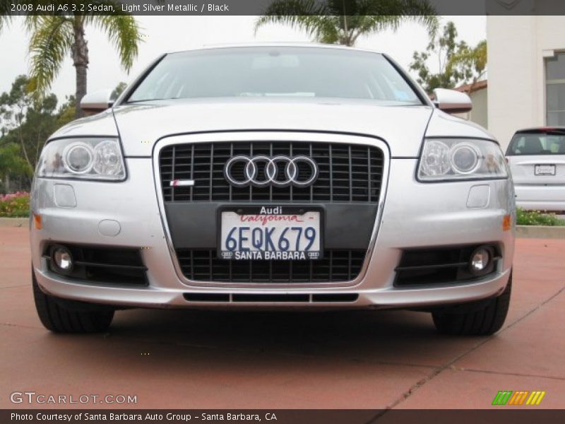 Light Silver Metallic / Black 2008 Audi A6 3.2 Sedan