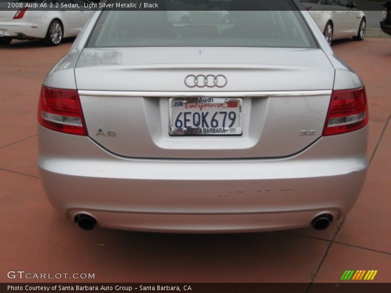 Light Silver Metallic / Black 2008 Audi A6 3.2 Sedan