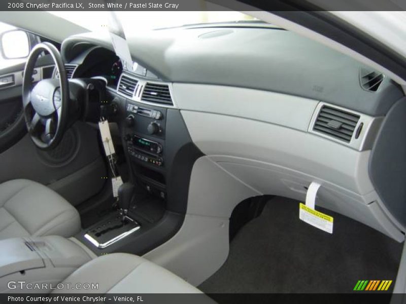 Stone White / Pastel Slate Gray 2008 Chrysler Pacifica LX